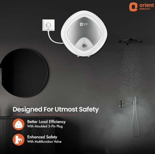 Orient Enamour Plus|25L storage water heater|Titanium enamel coated tank| 5 star ENERGY SAVING rating |8 bar pressure compatibility|suitable for high-rise buildings | 7 years tank warrant - Image 4